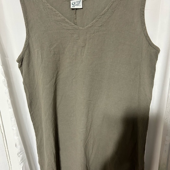 Oh My Gauze! Khaki Tank Top L/XL - delicious looking top of cotton - - Picture 3 of 10